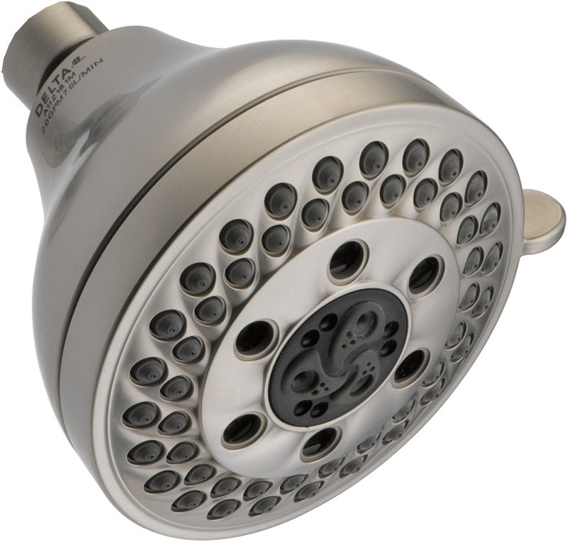 Pomme de douche 2 GPM avec technologie H2okinetic Universal, Acier inoxydable Brilliance