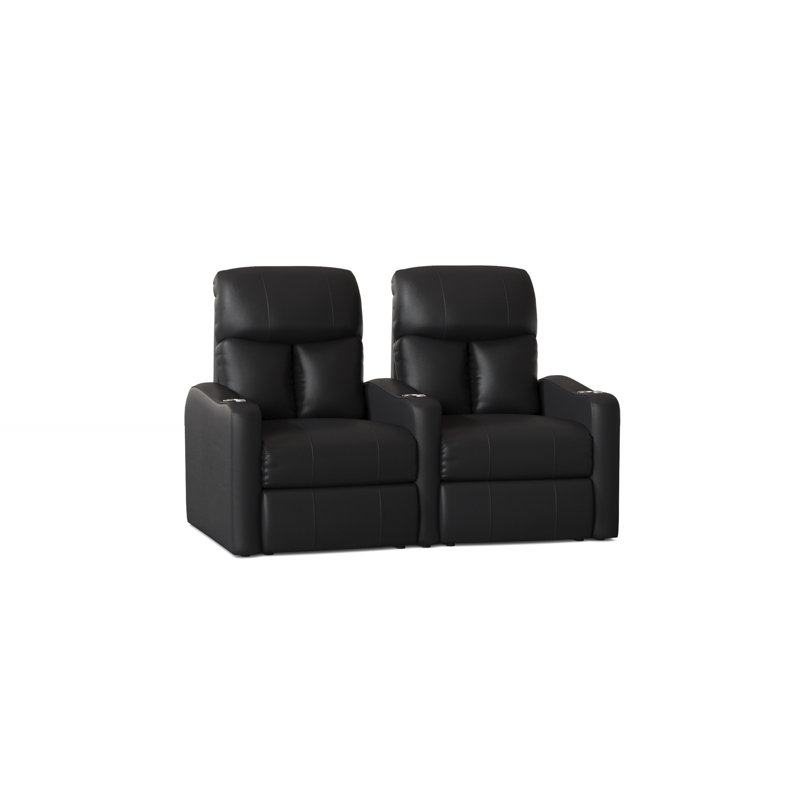 Causeuse de cinéma maison (rangée de 2), Électrique, Ultranoir