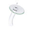 Lavabo de salle de bain vasque circulaire en verre avec robinet Bonificare-10833770