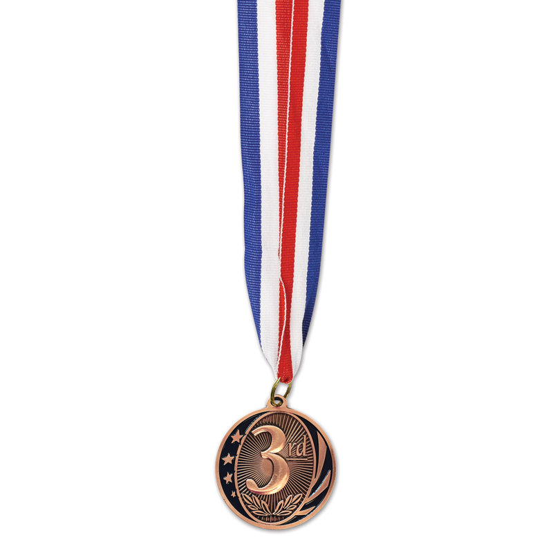 "3rd" Place Medal with Ribbon