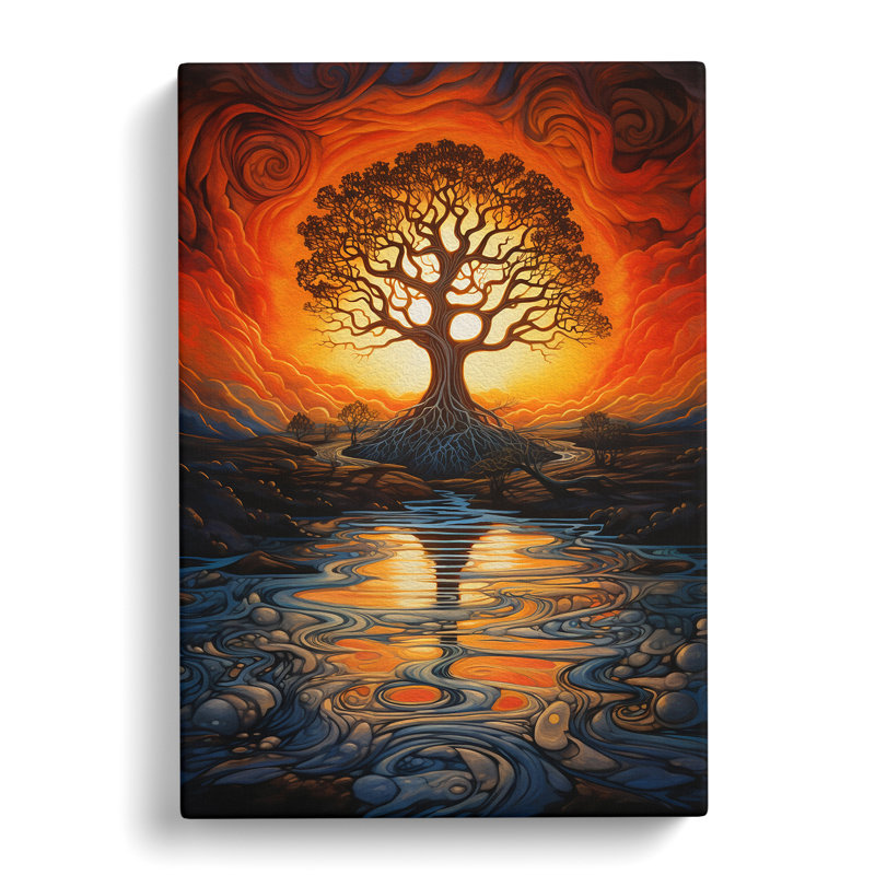 Sunrise Symbolism No.2 - Wrapped Canvas, 50cm H x 35cm W x 3cm D