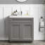 Armoire de meuble-lavabo 30 po gris Shaker