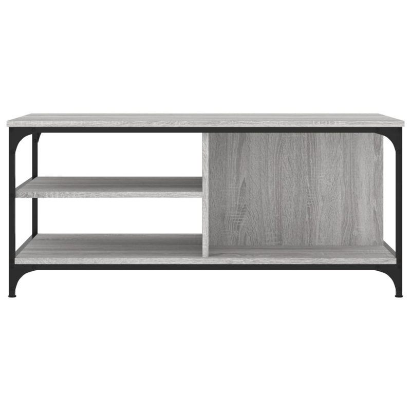 Dipali Coffee Table with Storage, Grey Sonoma