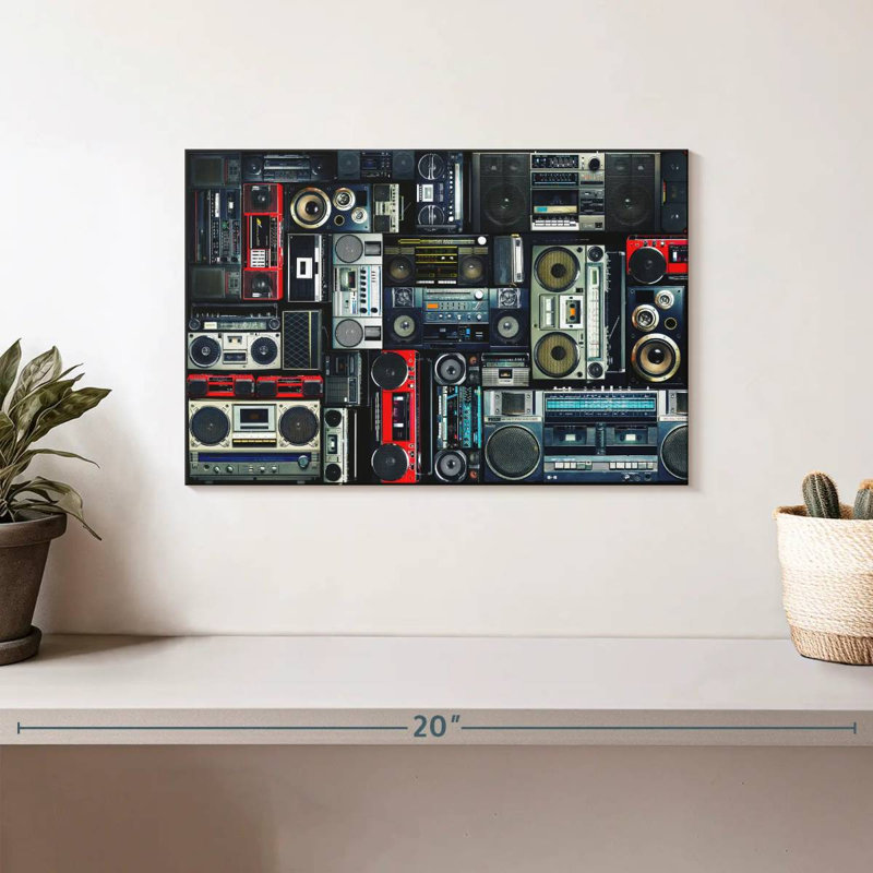 Abooma Boombox Wall, H 8 po x l 12 po