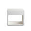 Table de bout à 1 tiroir en bois de manguier massif Encore au fini blanc avec poignée en métal doré-88963076