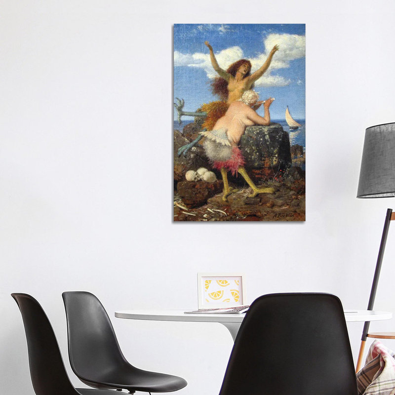 «Sirens Anagoria», reproduction d'art sur toile tendue, H 40 po x l 26 po, Toile tendue, Ne s’applique pas