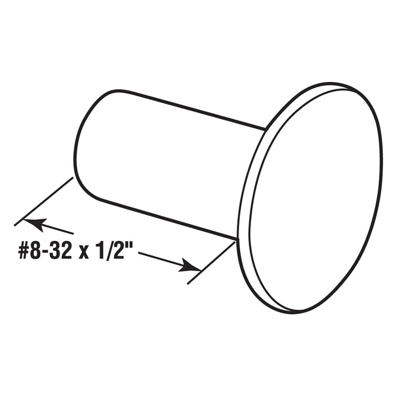 Écrou cylindrique sans fente Prime-Line, 8-32 X 1/2 po
