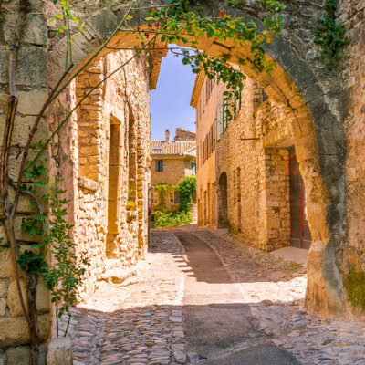 Laussat Old Town In Provence par - Photographie de toile tendue