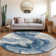 Machine Washable Indoor/Outdoor Cinead ACN1706 Navy Rug