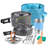Camping Cookware Set, 20Pcs Outdoors Camping Pot Set Portable Aluminum Cookware Set