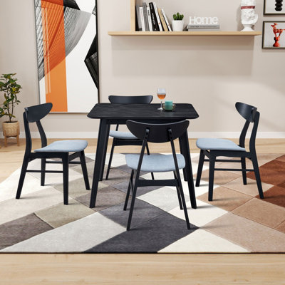 1 Table with 4 ChairsWooden Dining Table Set