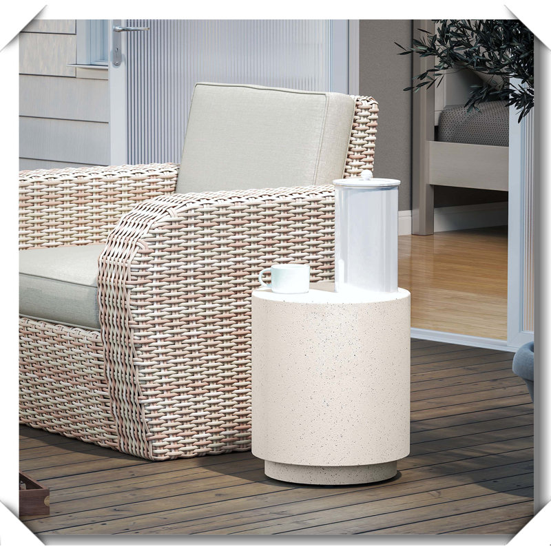 Nordic Style Round Side Table Solid Stable End Table