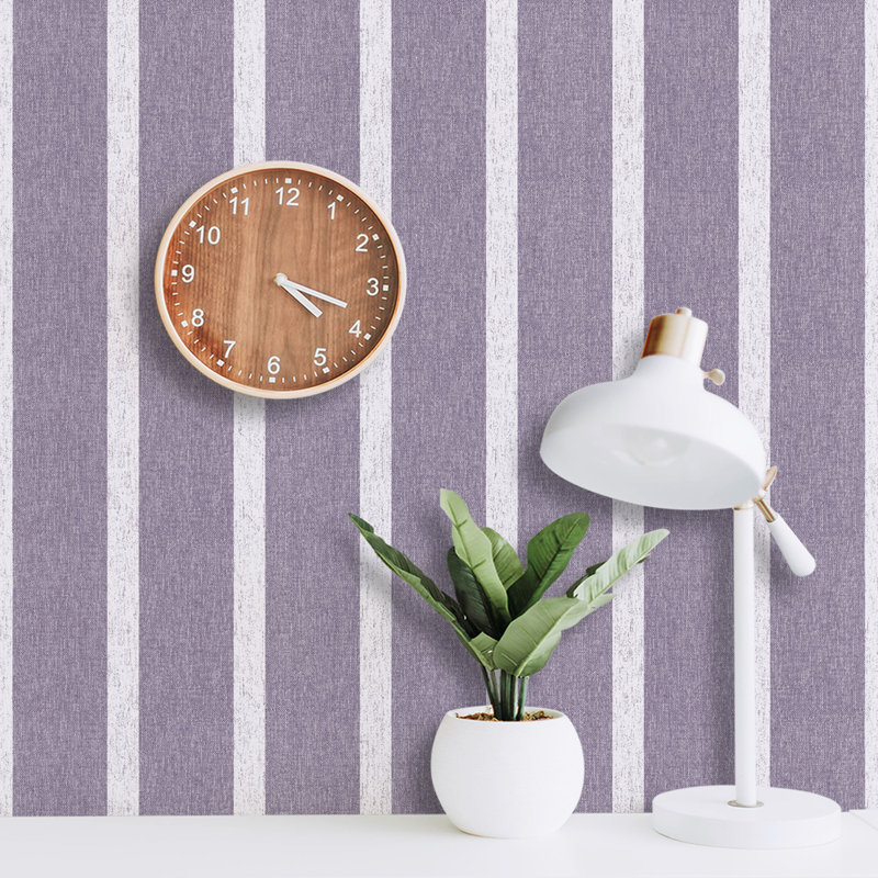 Rouleau de papier peint L 51,18 po x L 41,64 po Harpa, Lilas