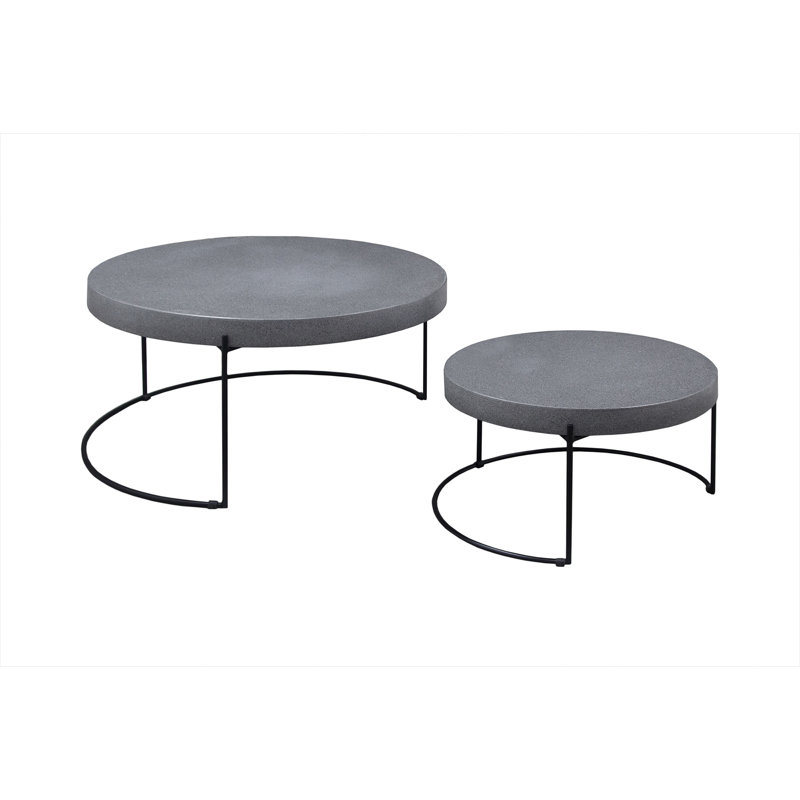 Grandes tables basses gigognes rondes Volterra
