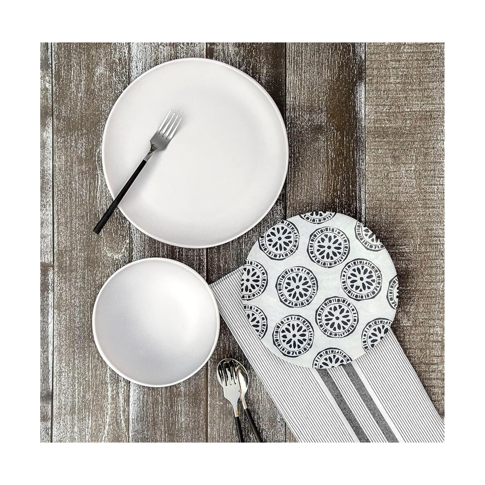 Laya Matte Coupe Melamine Dinner Plate