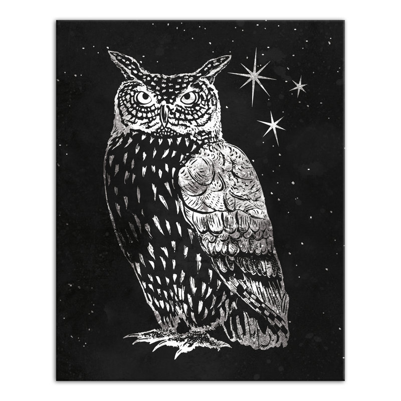 « night hibou », impression sur toile