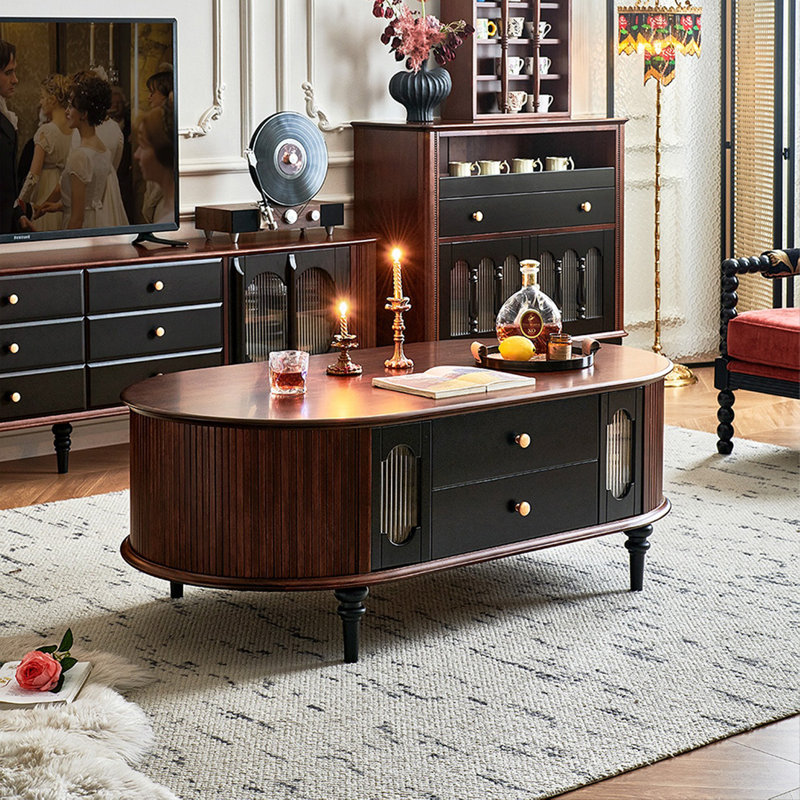 Table basse multifonctionnelle et durable, H 19,88 po x L 51,18 po x l 29,72 po