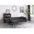 Brando 86.5"W Dark Gray Fabric Sectional Sofa Chaise