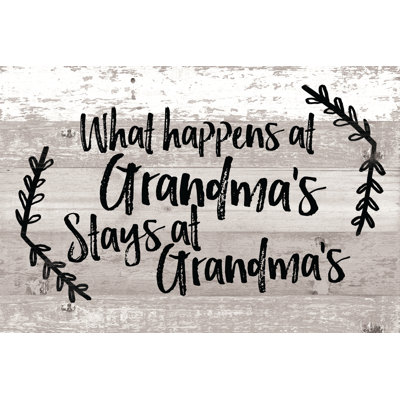Grandma - Wrapped Canvas Print