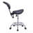 Saddle Stool Chair With Backrest Swivel Hydraulic Ergonomic Tilt Seat Chair With Wheels Footrest For Medical Hospital Clinic Dental - Black