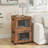 Rustic Brown & Black Rolling File Cart - Under Desk Small Filing Cabinet (File Organizer Box With Drawer, Fits A4/Letter For Home Office)