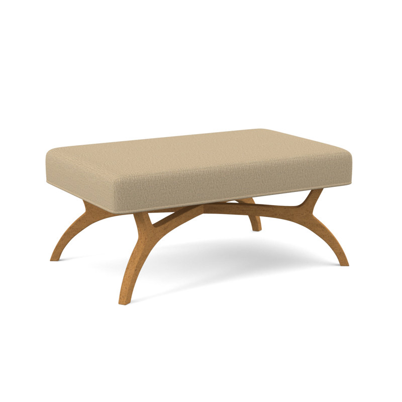 Ansel Upholstered Bench, Amber, Stepping Stones Ivory