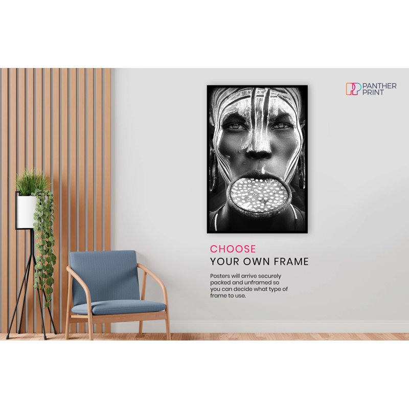 Woman Tribal Beauty - No Frame Print, 91cm H x 61cm W