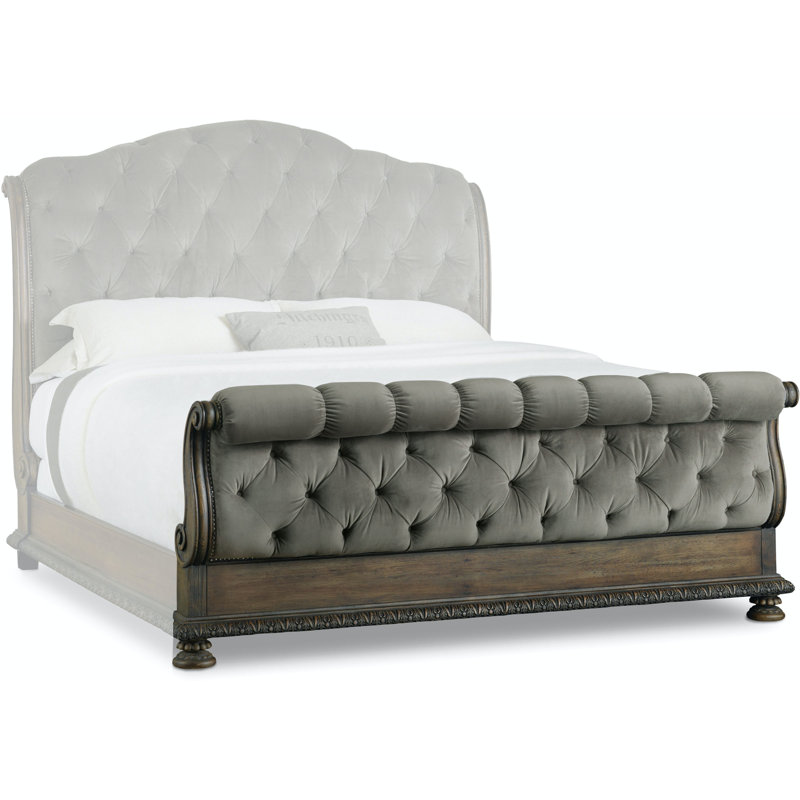 Rhapsody Upholstered King Bed, Brown/Beige, California King