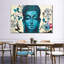 Statue de Bouddha fleurs-465416953