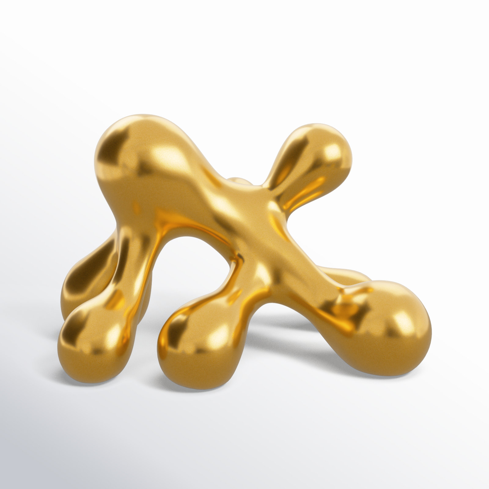 Denn Ceramic Sculpture, Gold