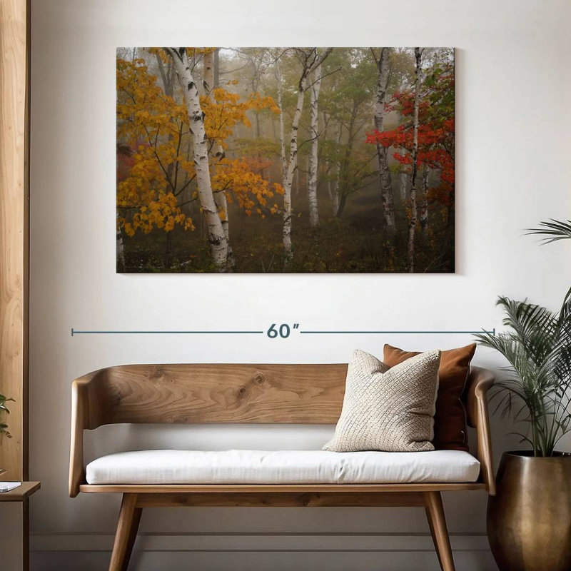 Alvord Autumn Birch Forest, H 32 po x l 48 po