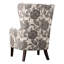 Fauteuil à oreilles en bois massif - Design élégant et confortable