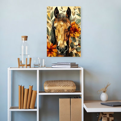 Art floral rustique, cheval de dahlia contemporain
