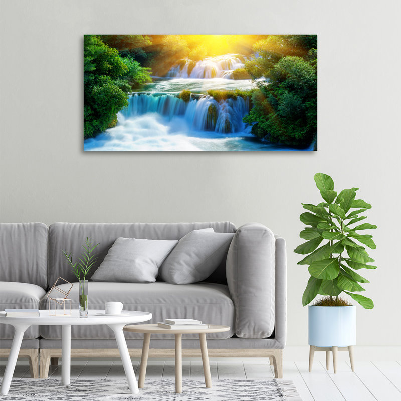 Waterfall Krka - No Frame Print on Canvas