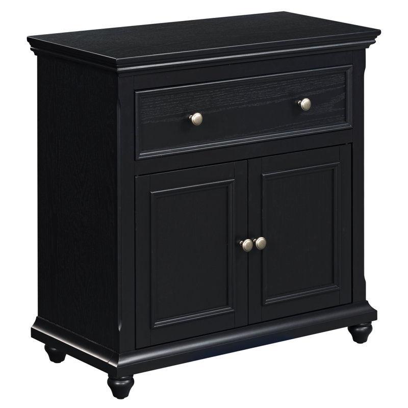 Commode 2 tiroirs Carl, Black