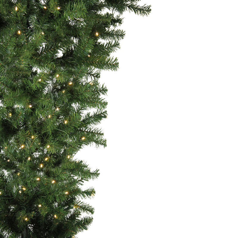 5.5' Green Spruce Artificial Christmas Tree with 250 White Lights, 6.5', Pre-Lit