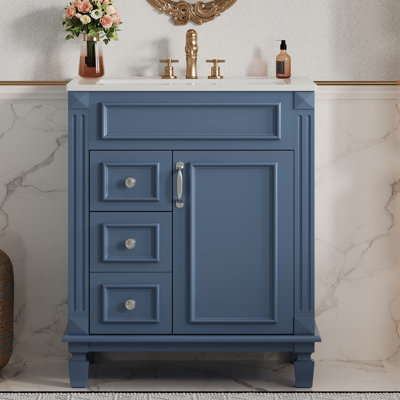 Meuble-lavabo 24 po avec lavabo en céramique