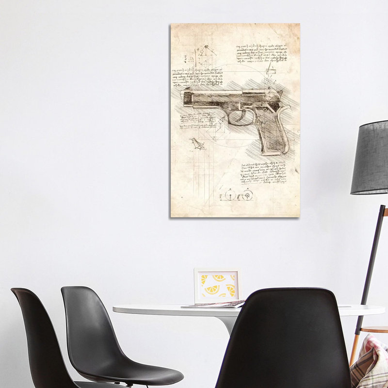 Handgun by Cornel Vlad - Wrapped Canvas Gallery-Wrapped Canvas Giclée, 101.6 cm H x 66.04 cm W