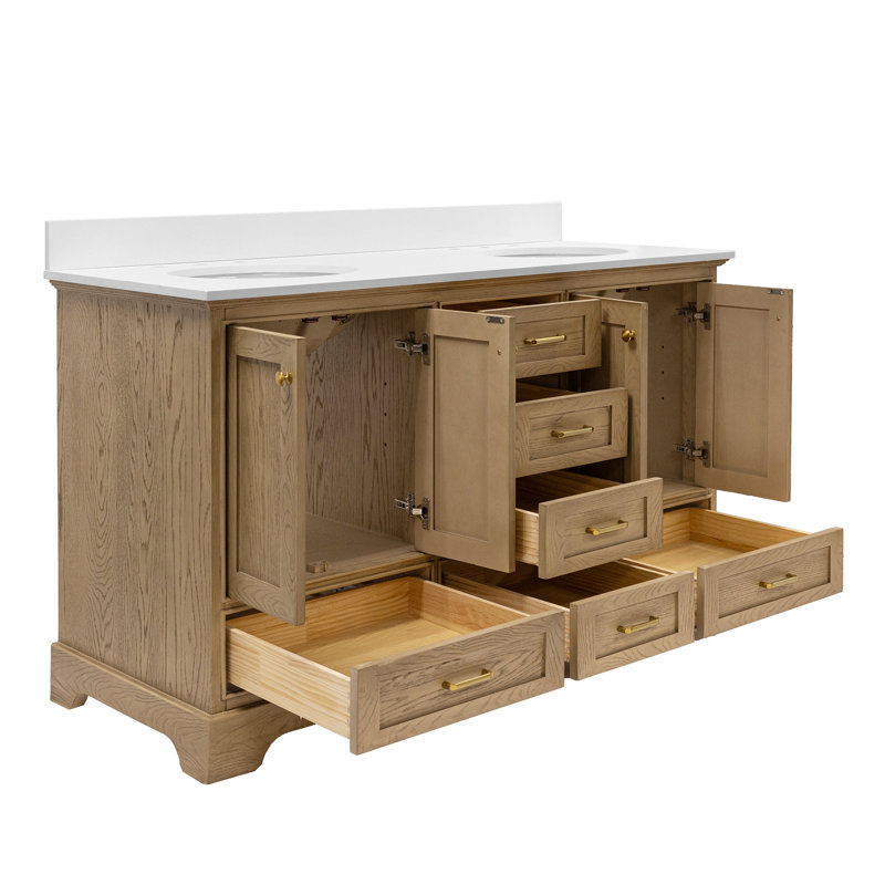 Meuble-lavabo double 60 po Larosa