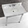 Monarch Ceramic Rectangular Console Bathroom Sink with Overflow