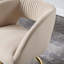 Chaise d'appoint rembourrée et capitonnée Alleen-1837035499