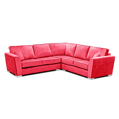 Quade 5 Seater Velvet Corner Sofa 