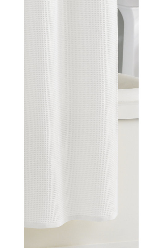 Brett Cotton Shower Curtain, White
