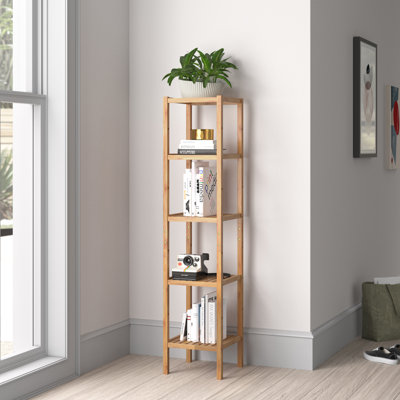 Beyonce 146.2cm H x 33cm W Solid Wood Etagere Bookcase