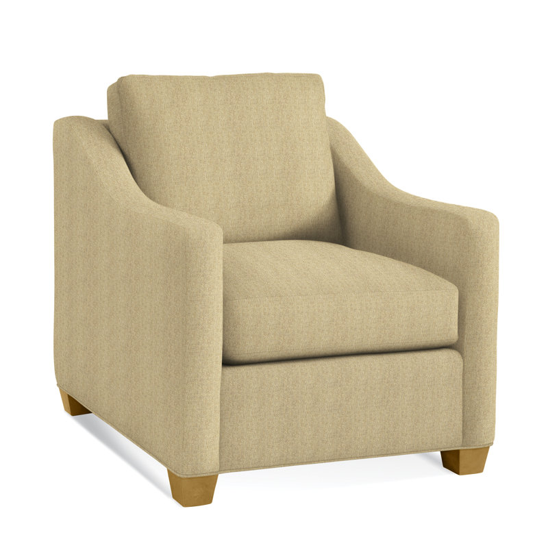 Fauteuil de 33 po de large Oliver, Performance beige sucre; 0863-93, Finition naturelle