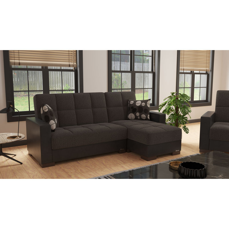 Chaise longue convertible avec rangement PrimeNest NimbusFlow