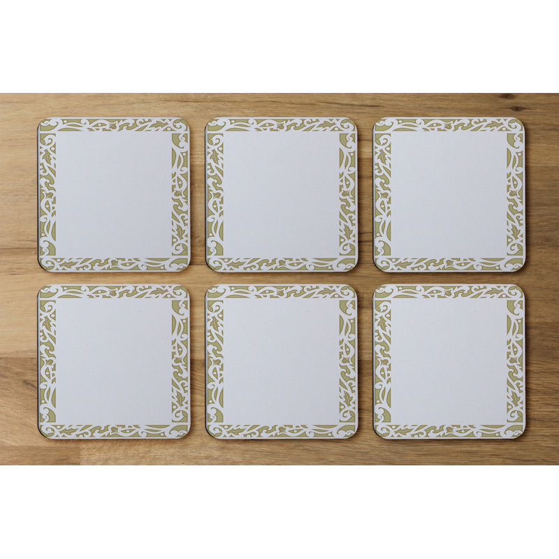 Square 6 Piece Coaster Set