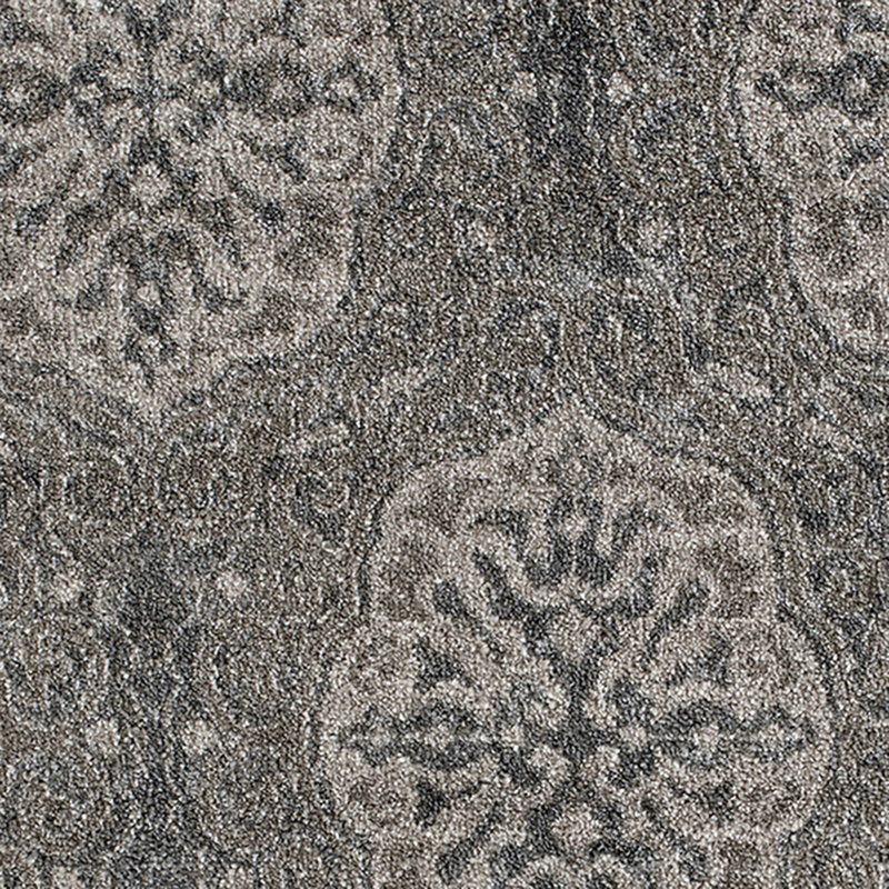 Tapis de couloir 10 pi médaillon brun