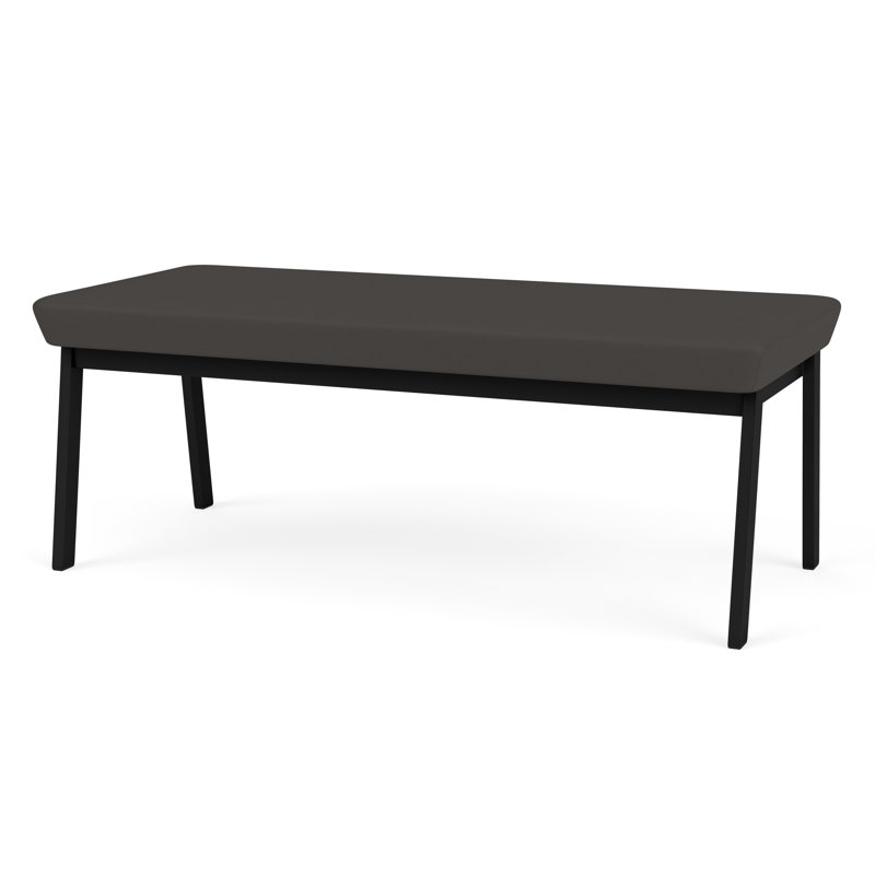 Banc en métal Newport, Noir, Noir Patriot Plus - Vinyle lavable au chiffon