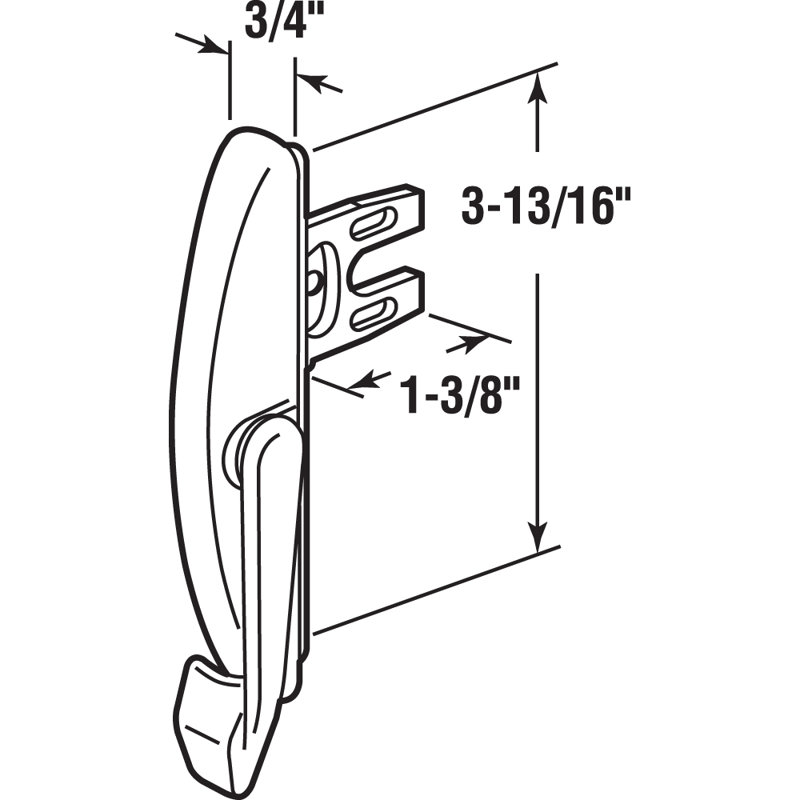 Prime-Line Keyless Sliding Window Lock Hardware